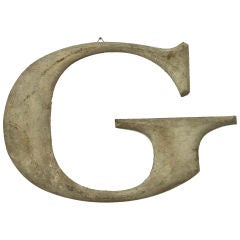 Six Beautifully Formed, Hand Carved Wooden Letters