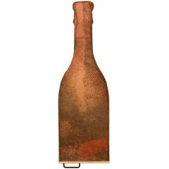 Antique Wine Bottle Silhouette Trade Sign