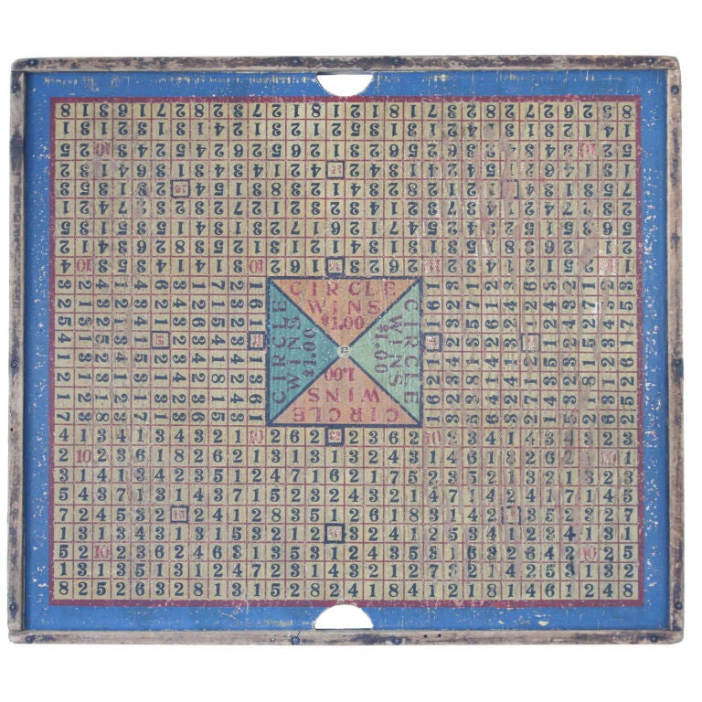 Penny Toss Game Board