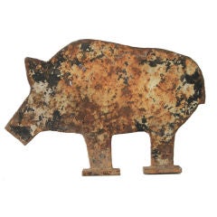 Antique Pig or Wild Boar Shooting Target
