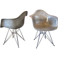 Pair of early Zenith armshell chairs by Charles Eames