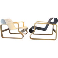 Vintage pair of "Paimio" chairs by Alvar Aalto