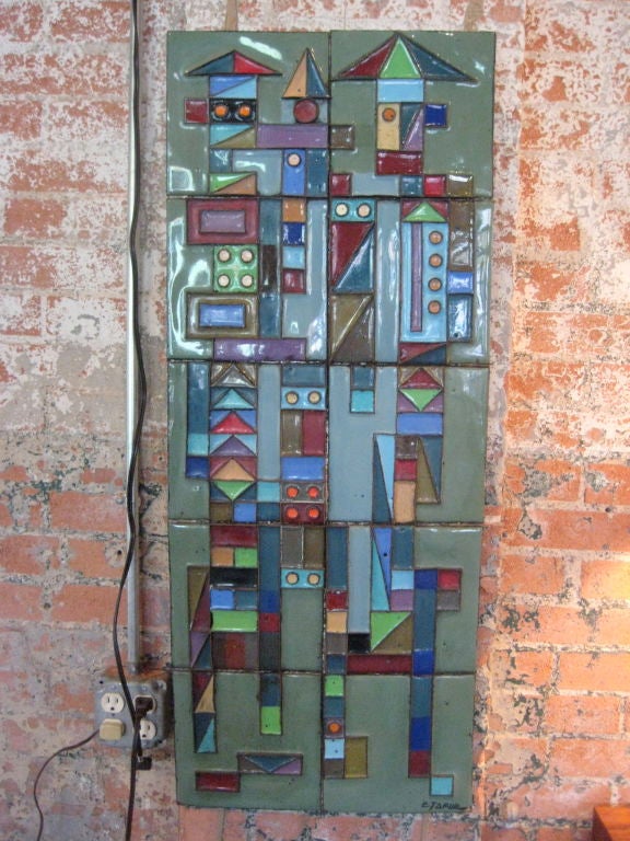 Enameled steel wall sculpture by Edgar Tafur 4