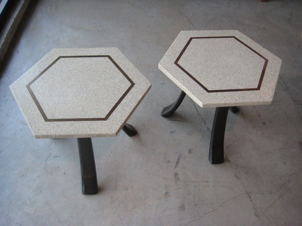 Pair of occasional tables designed by Harvey Probber