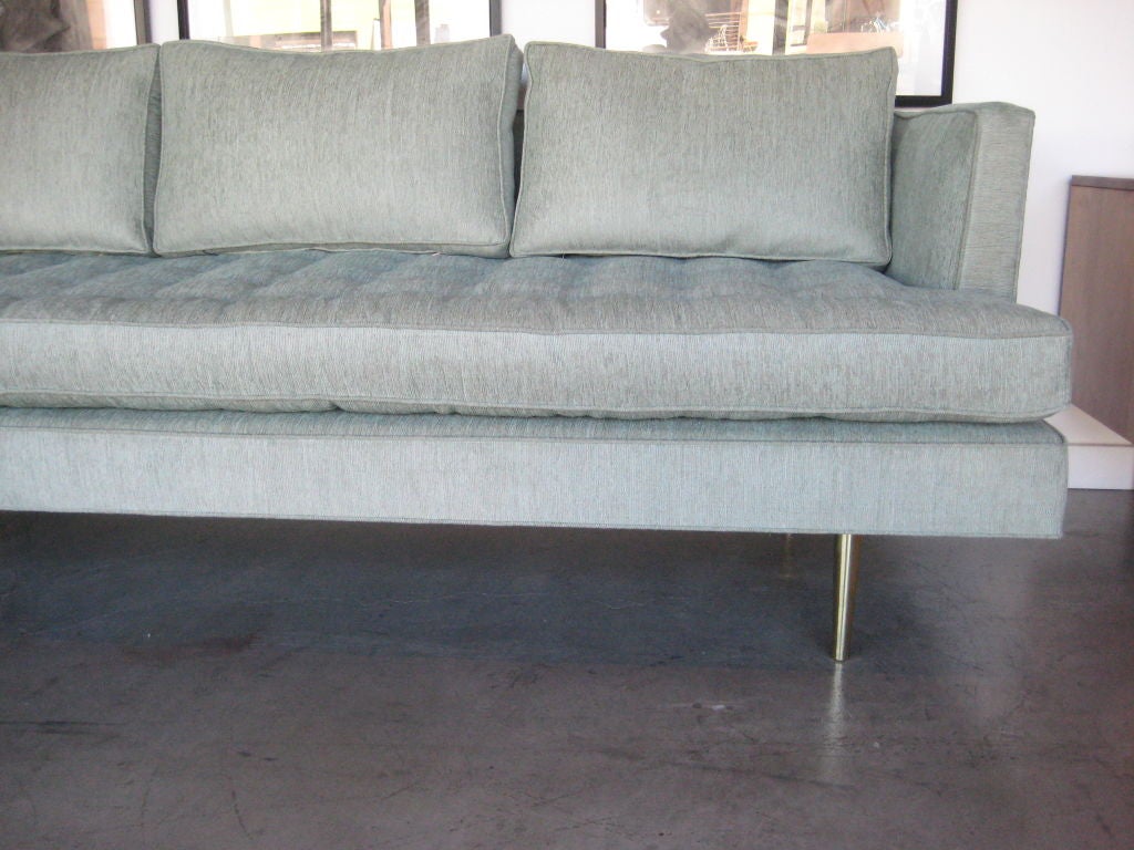 Dunbar sofa on polished brass legs 1