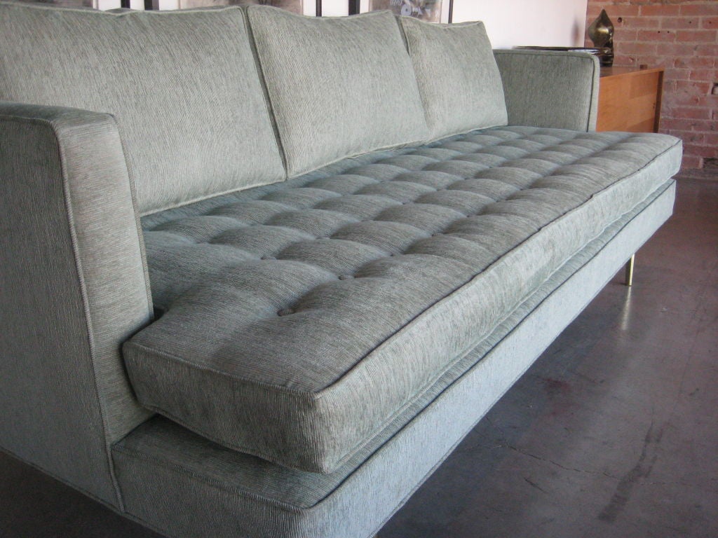Dunbar sofa on polished brass legs 3