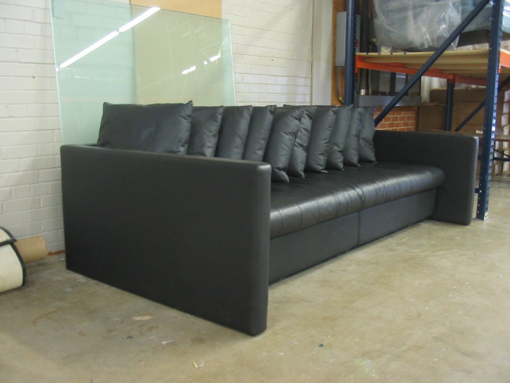 20th Century Leather Sofa Designed by Joe D'urso for Knoll