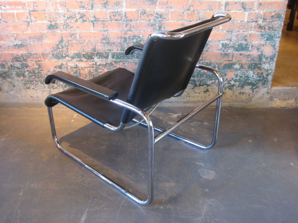 Pair of B-35 lounge chairs by Marcel Breuer 3