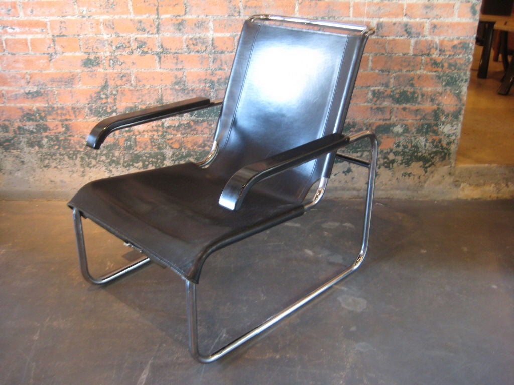 Pair of B-35 lounge chairs by Marcel Breuer 4