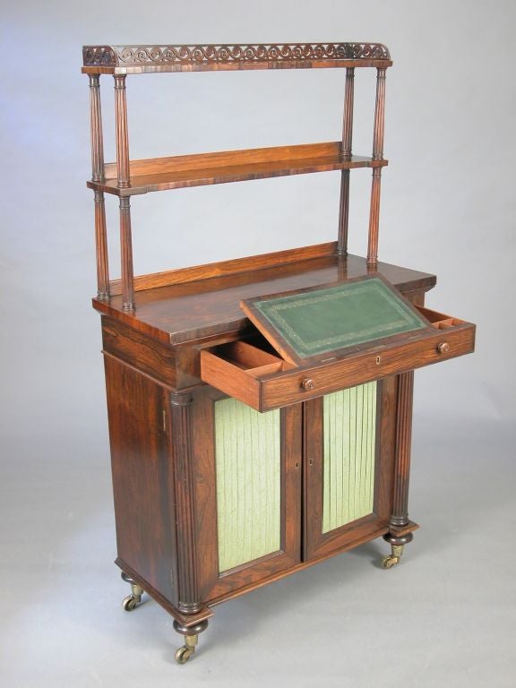 An English Rosewood Regency Period Secretaire/Chiffoniere