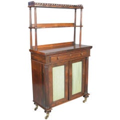 An English Rosewood Regency Period Secretaire/Chiffoniere