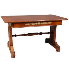 An English Mahogany Gilt-Brass Mounted Writing Table circa 1825