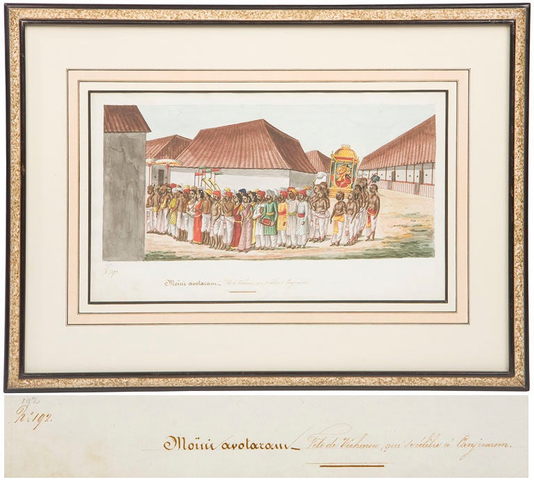 19th Century Set of Four Anglo-Indian Company School Watercolors