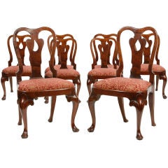 Set of eight Queen Anne chairs 1