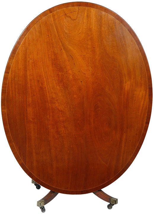 Large Regency oval breakfast table