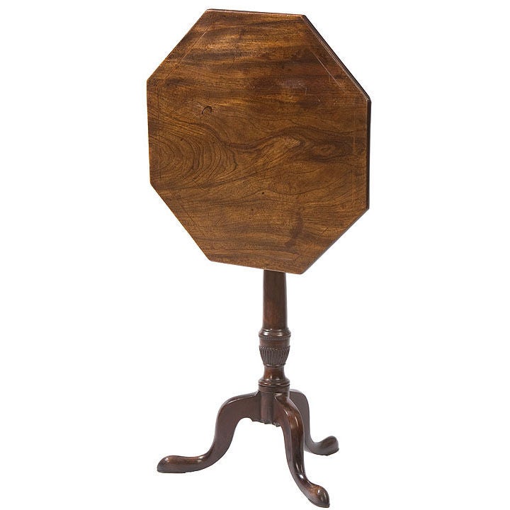 English George III mahogany candlestand For Sale