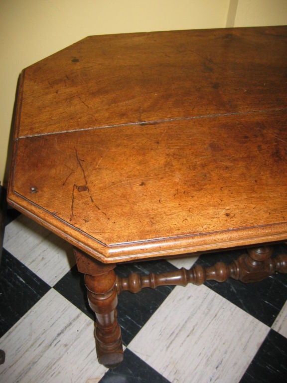 Baroque French early 18th century walnut table