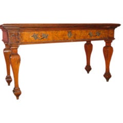 Rare Italian olivewood and walnut early 18th Century desk