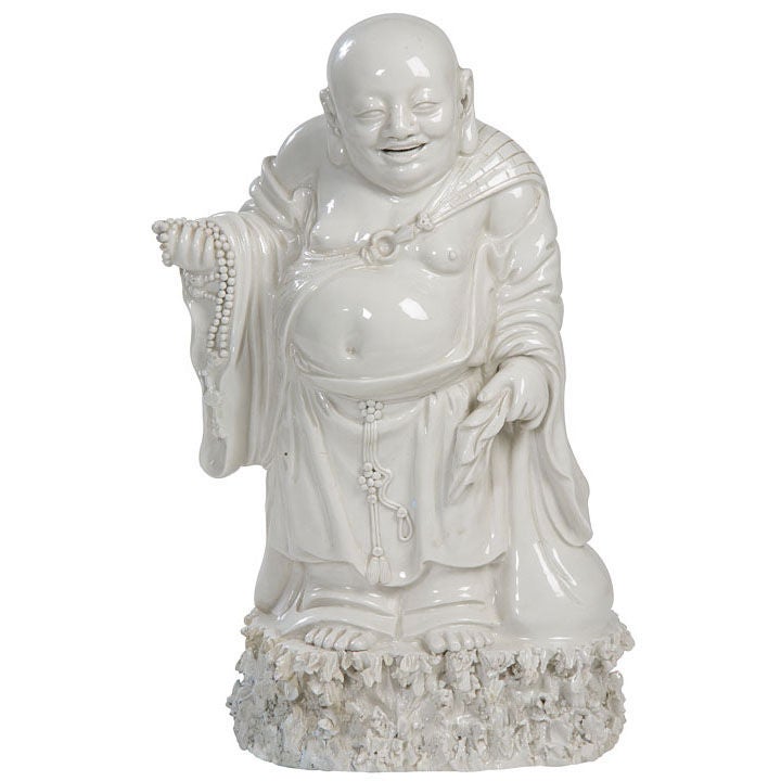Chinese Blanc de Chine Sculpture of Budai