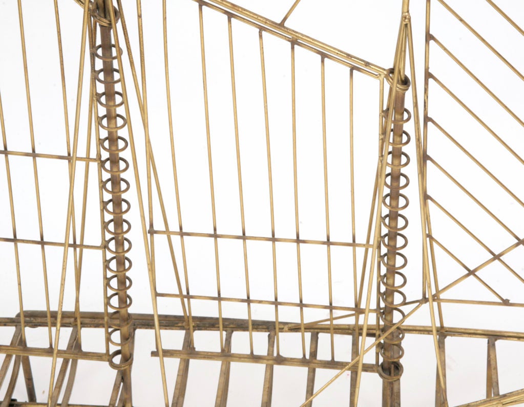 Curtis Jere Brass Sail Boat