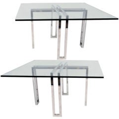Glamorous Mirror Polished Aluminum Tables