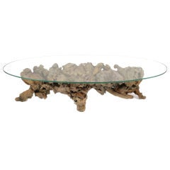 Sculptural Driftwood Cocktail Table