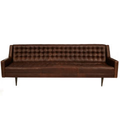 Majestic Micro Tufted Leather Sofa