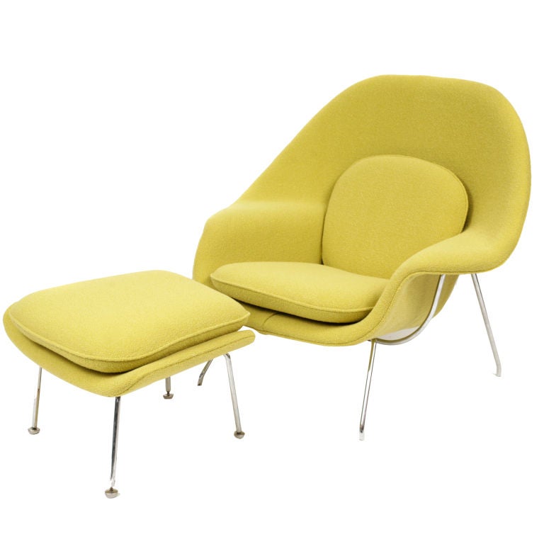 Iconic Eero Saarinen Knoll Womb Chair at 1stDibs