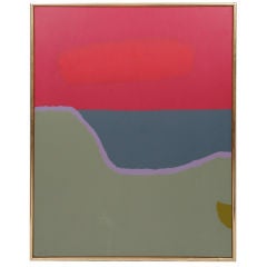 dorothy fratt artist Early Dorothy Fratt Color Block Acrylic Painting