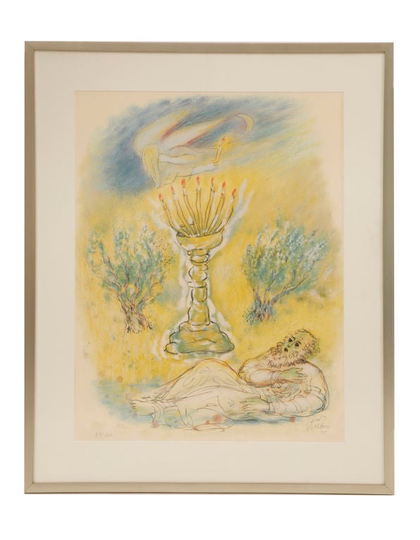 4 Reuven Rubin Lithographs