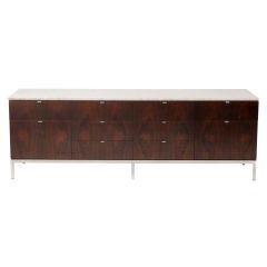 Rosewood & Carrera Marble Chest by Florence Knoll