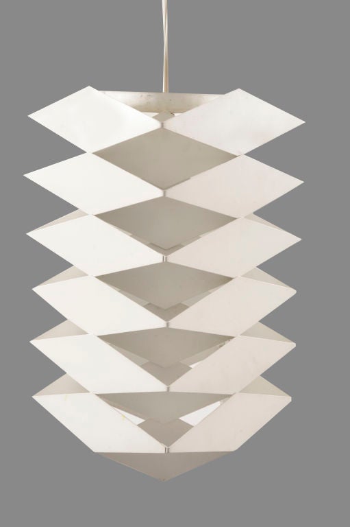 Rare Lightolier Origami Chandelier