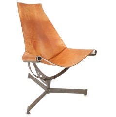 Max Gottschalk Leather Sling Chair