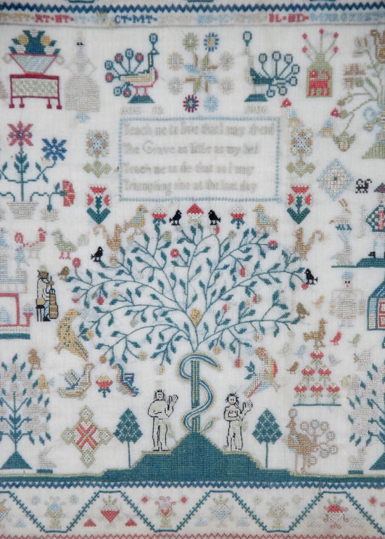 English Needlework Sampler by Margaret Thomson