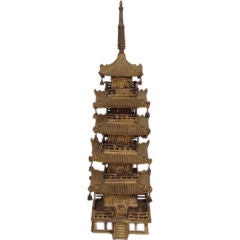 gilt iron pagoda