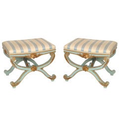 Pair of Charles X style benches