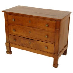 Empire fruit wood commode, circa 1820.