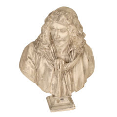 Large composistion bust of "Moliere"