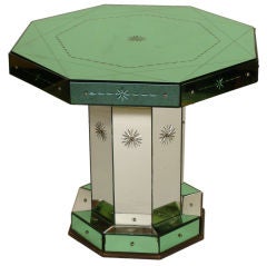 Mid 20th century mirrored glass occasional table