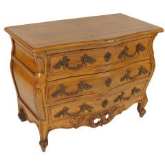 Louis provincial style bombe commode