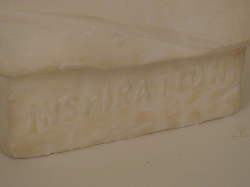 Marble bust of "Inspiration" at 1stdibs
