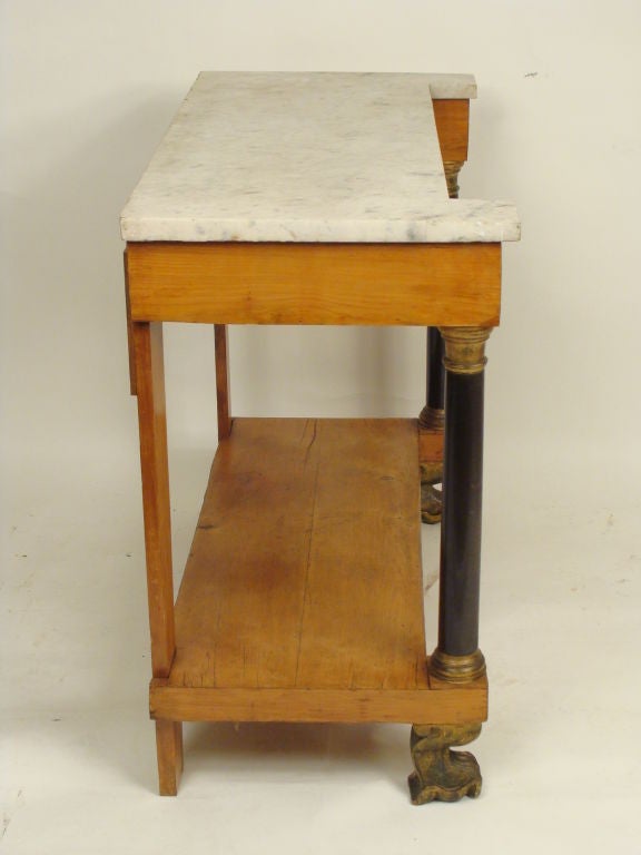 Empire console table, circa 1810
