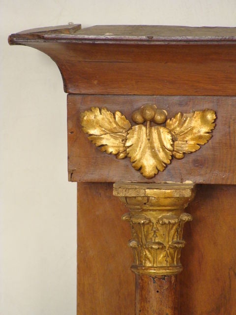 Empire overmantle mirror