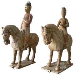 Pair of Sui/Six Dynasties Equestrians