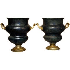 Pair of Bronze Pots