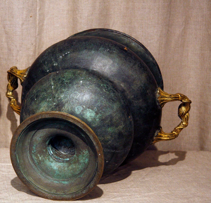 Pair of Bronze Pots