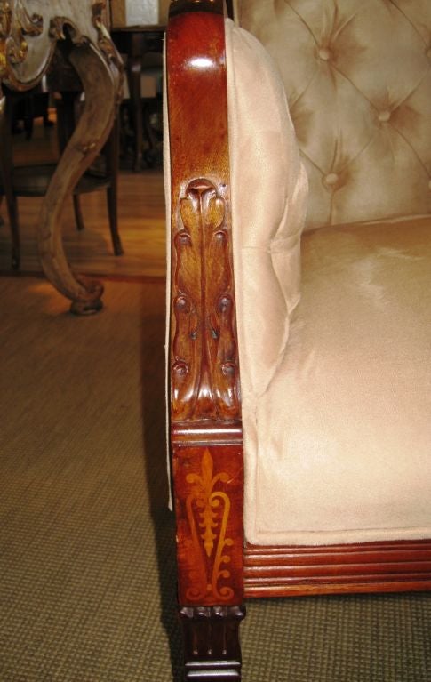 English Mahogany Library Arm Chair