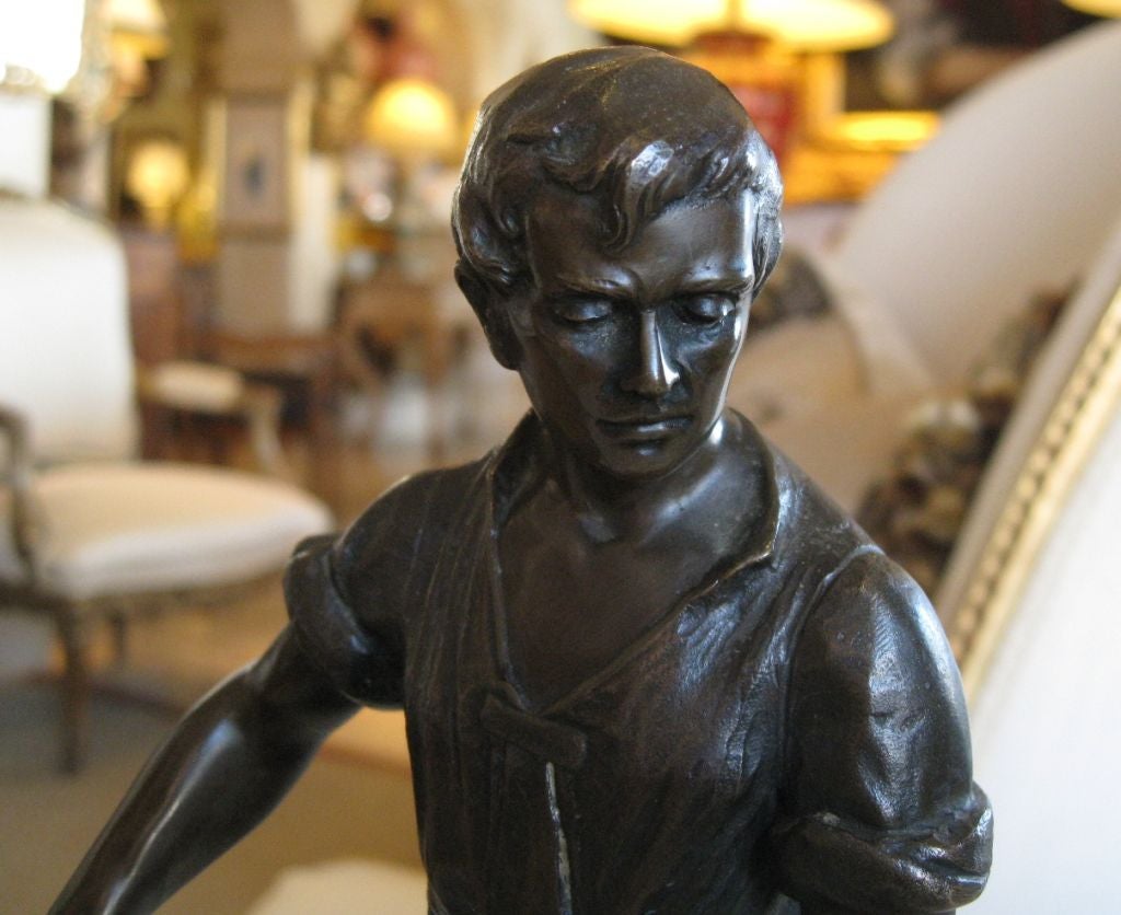 Bronze Sculpture of a Metalworker by Echte Bronze 2
