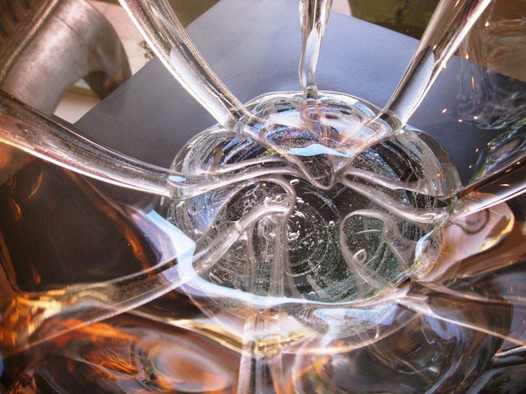 Large Art Glass Bowl Sculpture 1