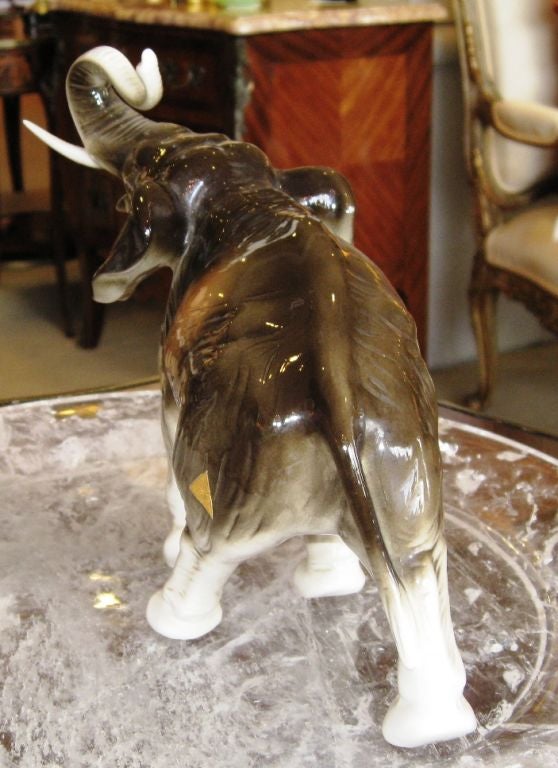 Royal Dux Bohemia Porcelain Elephant For Sale 1